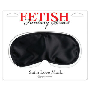 Black Satin Love Mask