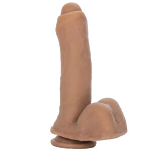 7.25 Inch Uncut Dildo With Balls